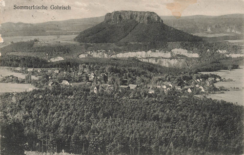 01824 Gohrisch mit Lilienstein Sächsische Schweiz o 1924