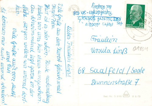 01824 Gohrisch Swimming pool Saxon Switzerland or around 1970