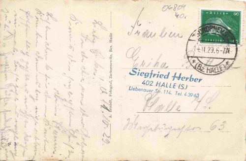 06772 Golpa Gräfenhainichen Gasthof und Kirche o 1929