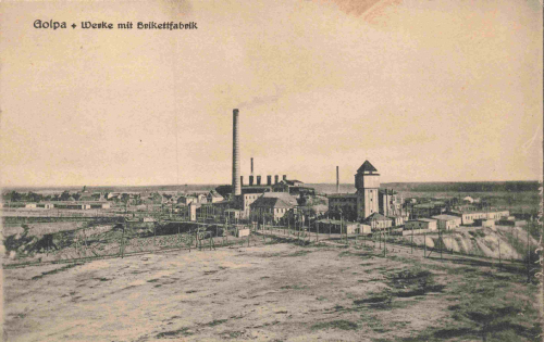 06772 Golpa Gräfenhainichen Brikettfabrik * um 1930