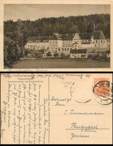 Sigmaringen Franziskanerkloster Gorheim o ca. 1909