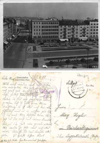 Gotenhafen Adolf Hitler Platz Feldpost Barrier Company August 26, 1942
