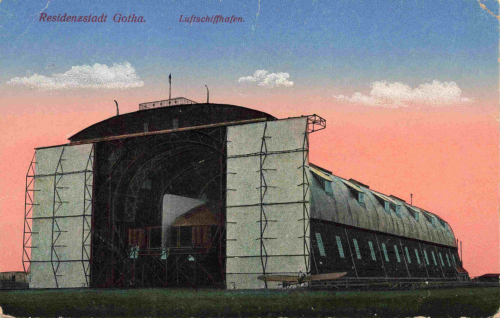 99867 Gotha Zeppelin airship port o May 10, 1917