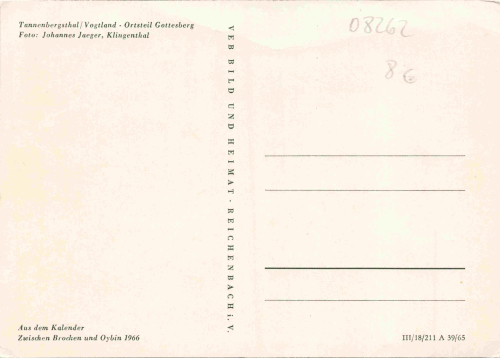 Gottesberg Vogtland * 1965