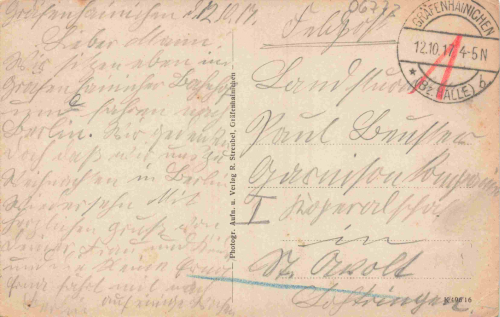 06772 Gräfenhainichen Paul Gerhard Mehrbildkarte mit Schule o 1917