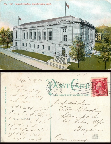 Michigan Grand Rapids, Mich. Federal Building, o 17.9.1912