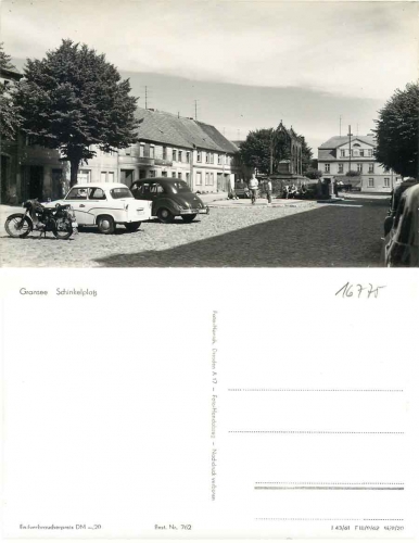 16775 Gransee Schinkelplatz (Car Trabant 500, EMW, Krad AWO) *1962 Hanich0762
