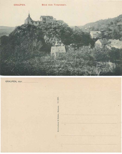 Graupen Krupka Böhmen vom Totenstein * um 1920