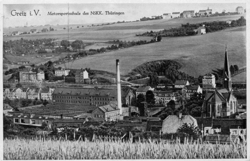 Greiz Vogtland Motorsportschule des NSKK Thüringen o 1939