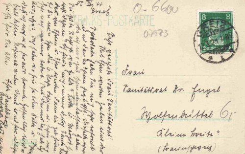 Greiz Vogtland von der schönen Aussicht o 1929