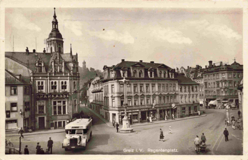 Greiz Vogtland Regentenplatz o 1950