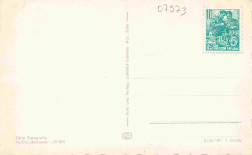 Greiz Vogtland Bahnhof * 1959