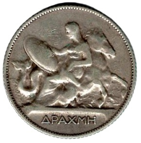 Griechenland 1 Drachme 1910 Georg I