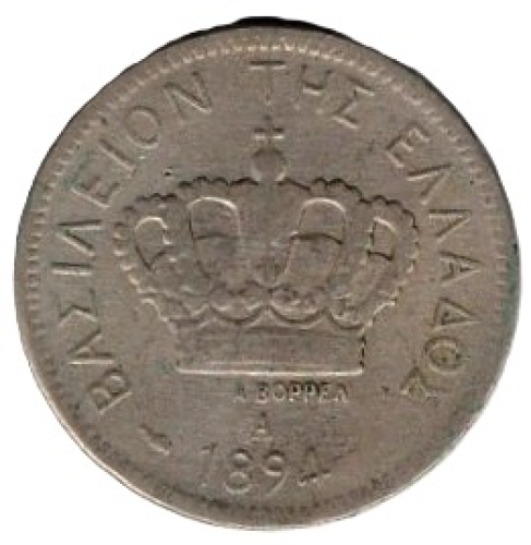 Griechenland 20 Lepta 1894 A Georg I