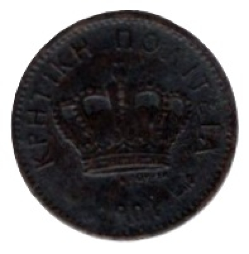 Griechenland Kreta 1 Lepton 1901 Br Prinz Georg