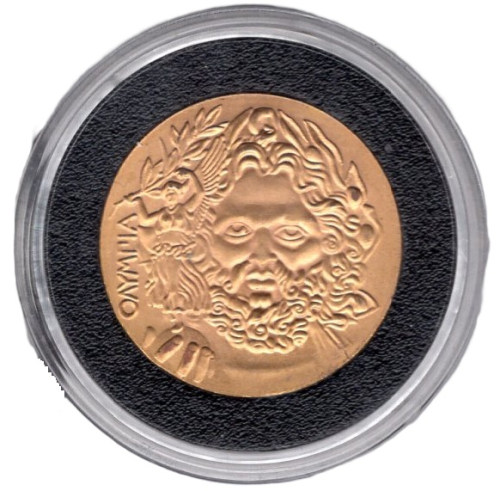 Griechenland Medaille  Olympische Spiele 1896 in Athen Zeus und Akropolis