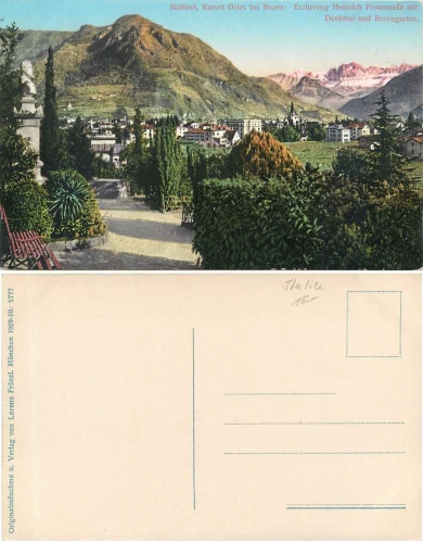 Gries bei Bozen Erzherzog Heinrich Promenade *ca. 1910
