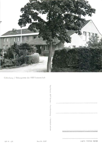 01737 Grillenburg Tharandter Wald Bildungsstätte Forstwirtschaft *1972 Hanich2249