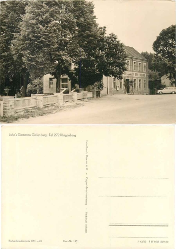 01737 Grillenburg Tharandter Wald Jahns Gaststätte *1962 Hanich1451