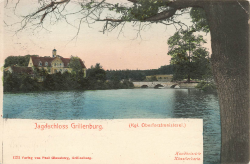 01737 Grillenburg Kurort Hartha Tharandt Hunting Lodge Forestry Office o 1903