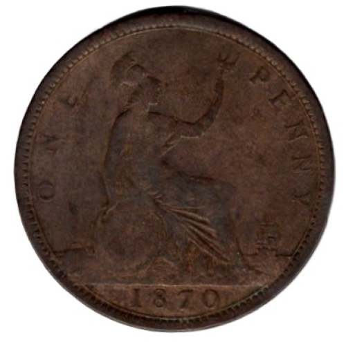 Großbritannien 1 Penny 1870 Victoria UK