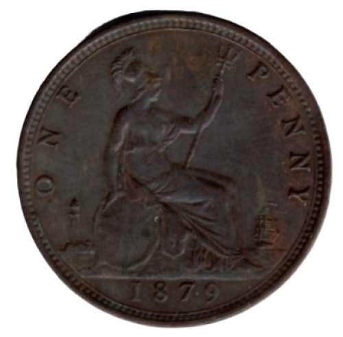 Great Britain 1 Penny 1879 Victoria UK