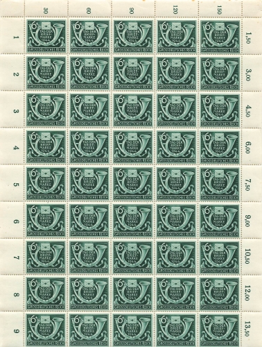 Greater German Reich Michel 904 Stamp Day counter sheet part **1944