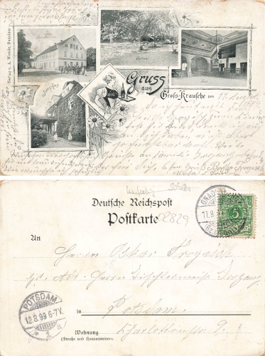 Grosskrausche Schlesien Kruszyn o Gnadenberg 1899