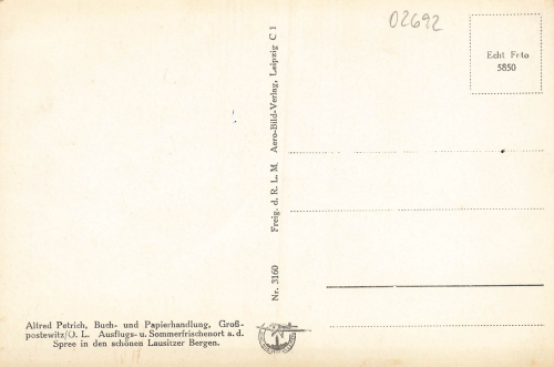 02692 Großpostwitz Oberlausitz Fiegeraufnahme * um 1940