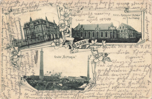 01983 Großräschen Grube Victoria Warenhaus Restaurant o 1904