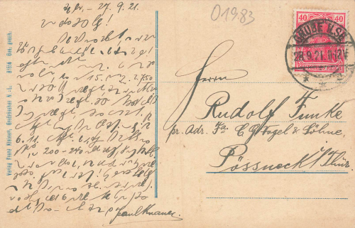 01983 Großräschen Niederlausitz Marktplatz o 1921