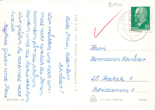 01900 Grossroehrsdorf Lausitz Mehrbildkarte o 1967