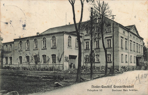 01900 Grossroehrsdorf Lausitz Nieder Gasthof o 1911