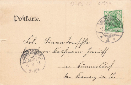 01900 Grossroehrsdorf Lausitz Oberdorf o 1904