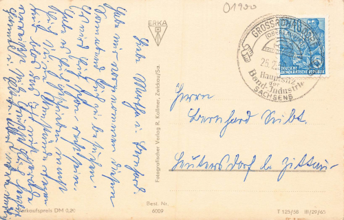 01900 Grossroehrsdorf Lausitz Rathaus o 1959