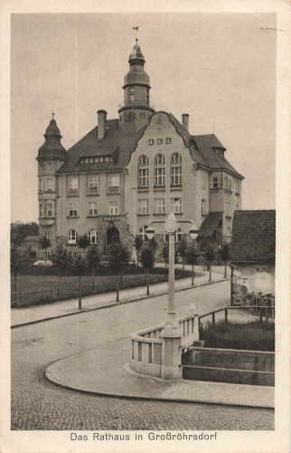 01900 Grossroehrsdorf Lausitz Rathaus o 1925