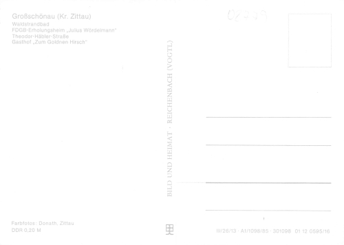 02779 Großschönau Sachsen 1985