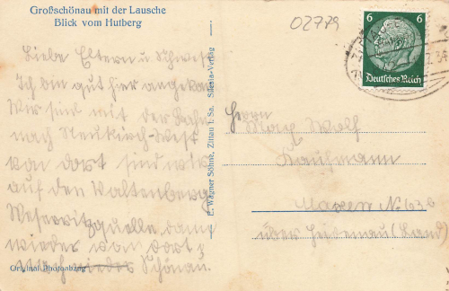 02779 Großschönau Sachsen o 1942