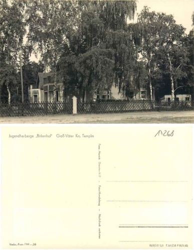 17268 Groß-Väter Youth Hostel Birkenhof * 1958 Hanich
