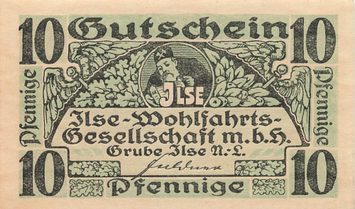 01968 Grube Ilse Senftenberg Notgeldschein