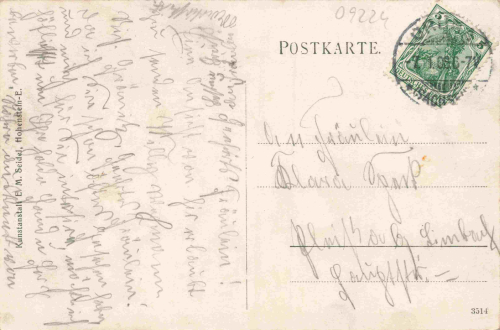 Grüna in Sachsen Chemnitz Gasthof Billardtisch o 1908