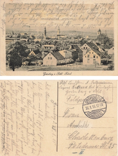 Gruenberg Schlesien Zielona Gora o 1915