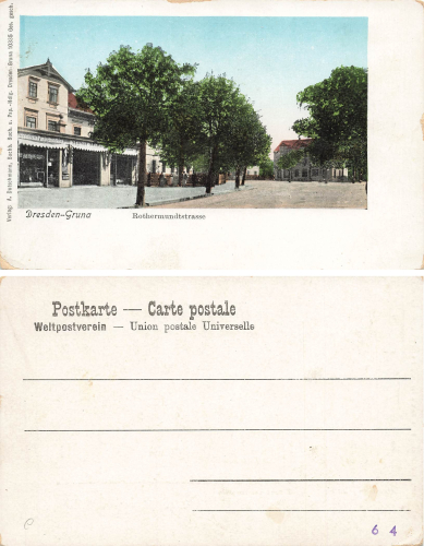 Gruna Dresden Rothermundtstrasse Furniture Magazine * around 1900