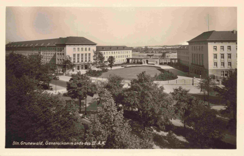 Grunewald Berlin Generalkommando des III Armeekorps alte Ansichtskarte * um 1940