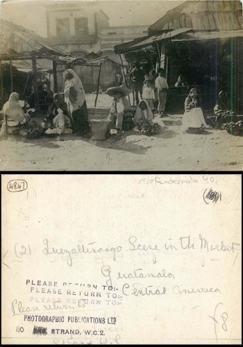 Guatemala Scene in the market real photo * approx. 1930