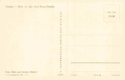 03172 Guben Karl-Marx-Strasse * 1959