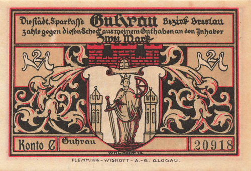 Guhrau Schlesien Notgeldschein Góra  1922