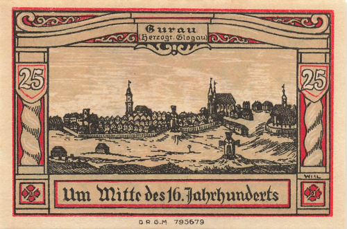 Guhrau Schlesien Notgeldschein Góra  1922