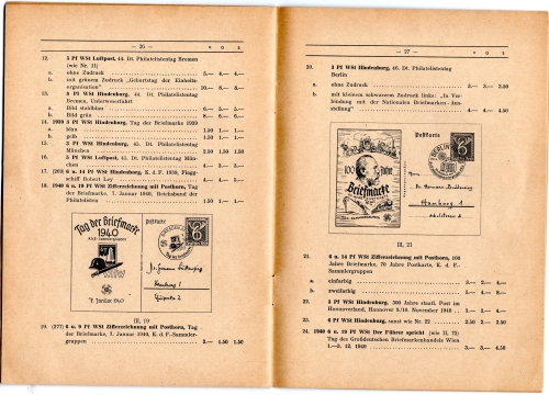 Gunther Heyd picture postcard catalog around 1943 catalog 32 pages