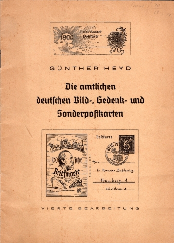 Gunther Heyd picture postcard catalog around 1943 catalog 32 pages